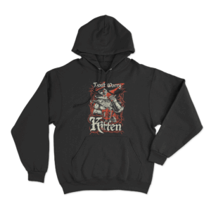 Meat Canyon Dont Worry Kitten Unisex Hoodie Black