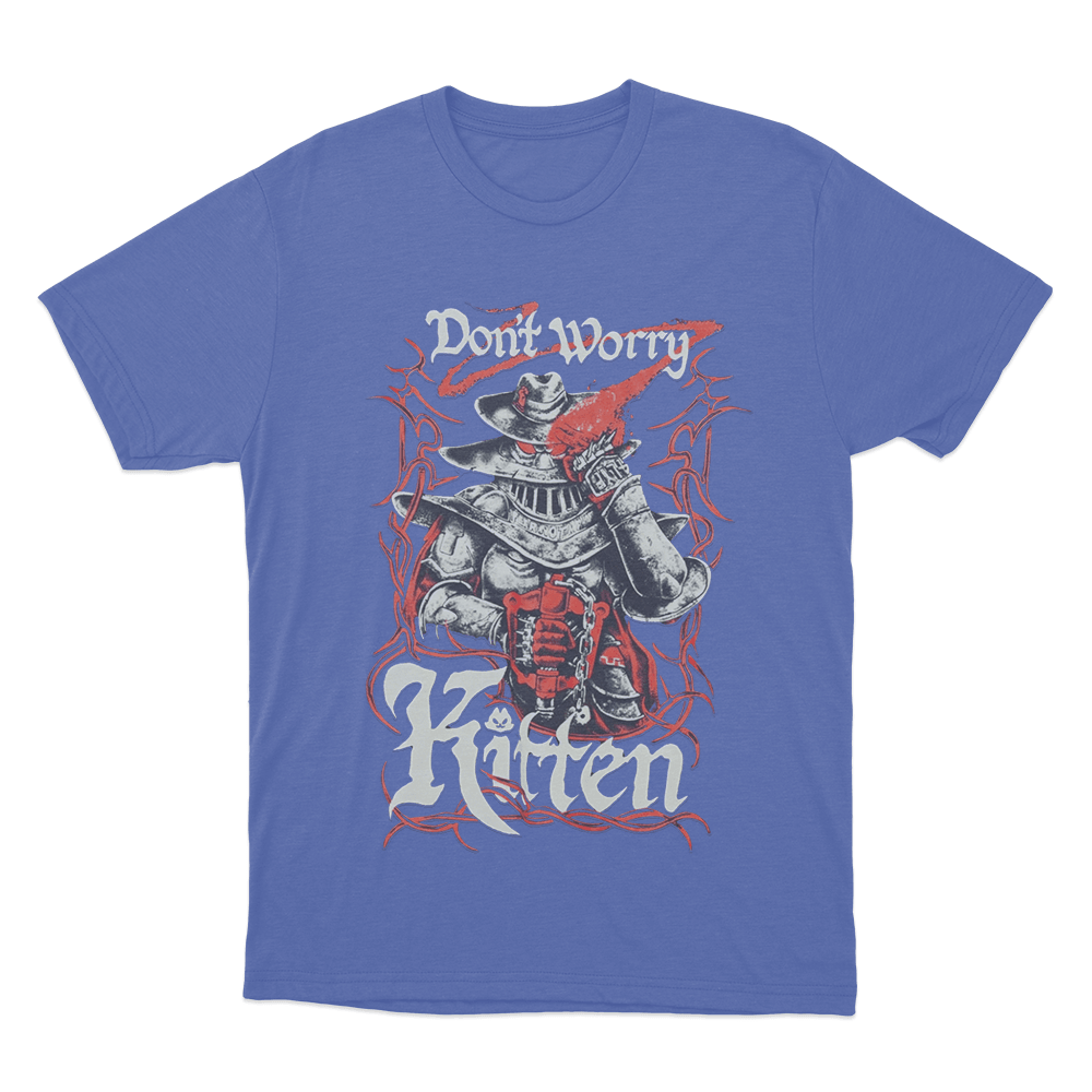 Meat Canyon Don't Worry Kitten Unisex T Shirt Blue Meat Canyon Dont Worry Kitten Unisex T Shirt Blue