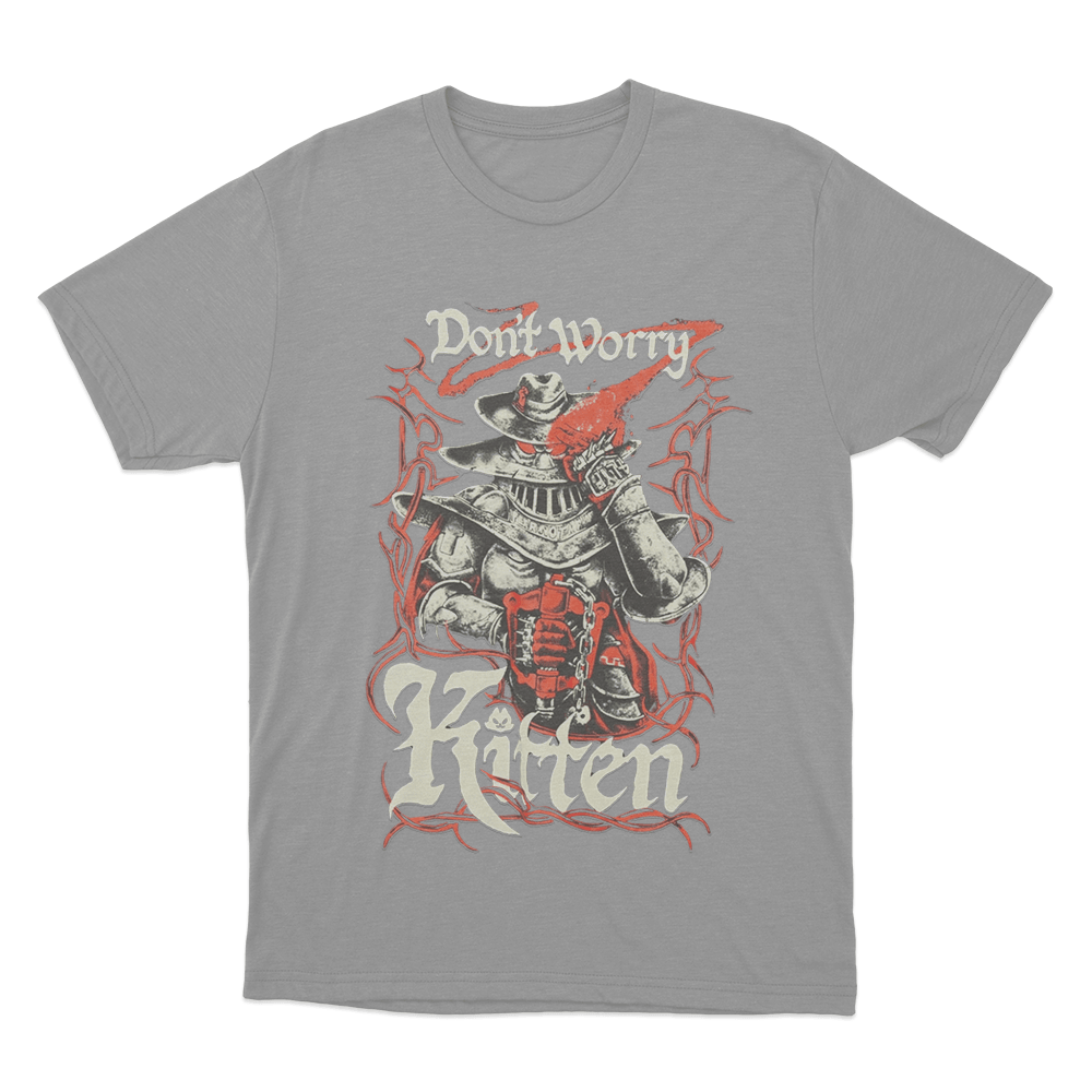 Meat Canyon Don't Worry Kitten Unisex T Shirt Grey Meat Canyon Dont Worry Kitten Unisex T Shirt Grey