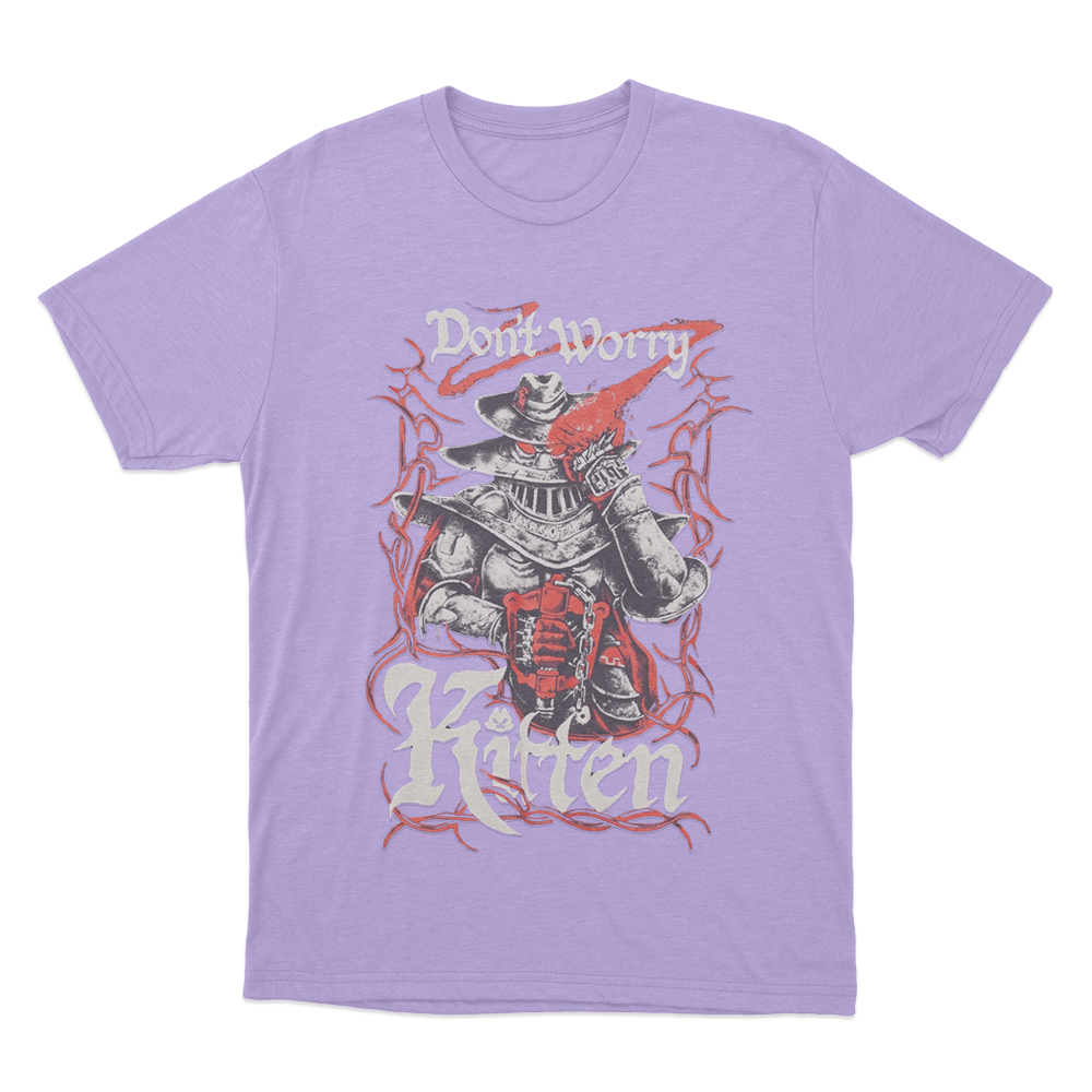 Meat Canyon Don't Worry Kitten Unisex T Shirt Purple Meat Canyon Dont Worry Kitten Unisex T Shirt Purple