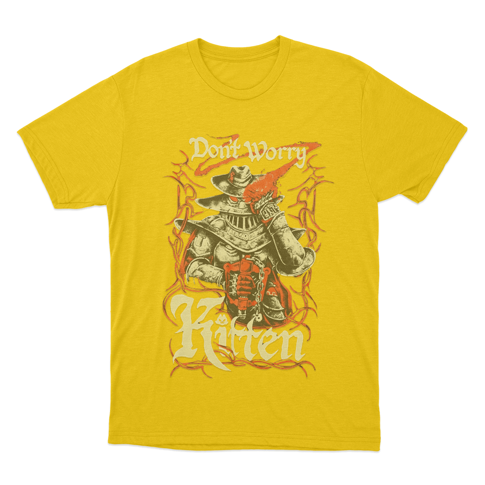 Meat Canyon Don't Worry Kitten Unisex T Shirt Yellow Meat Canyon Dont Worry Kitten Unisex T Shirt Yellow