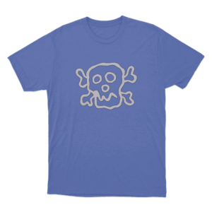 Meat Canyon Skull Unisex T Shirt Blue