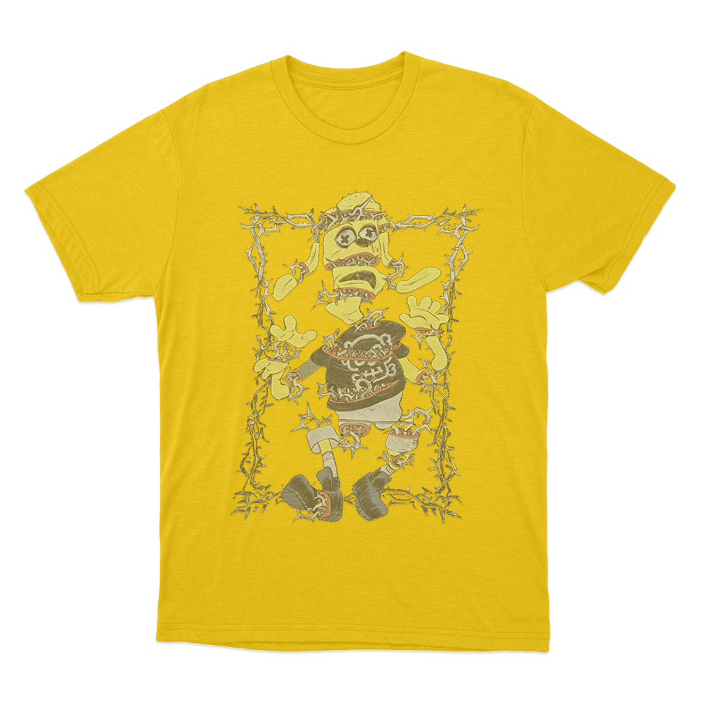 Meat Canyon Torn Unisex T Shirt Yellow Meat Canyon Torn Unisex T Shirt Yellow