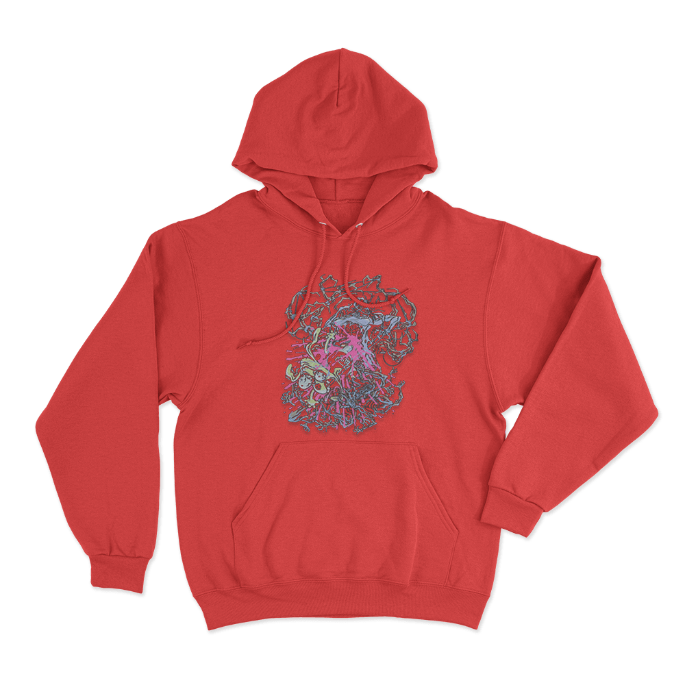 Meat Canyon Tug Unisex Hoodie Red Meat Canyon Tug Unisex Hoodie Red