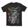 Meat Skull Roses Unisex T Shirt Black