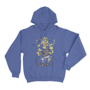 MeatCanyon Torn Unisex Hoodie Blue
