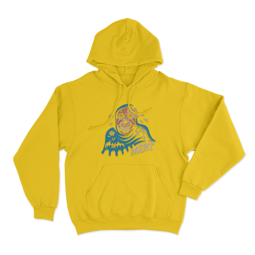 Papa Meat Meathead Unisex Hoodie Yellow Papa Meat Meathead Unisex Hoodie Yellow